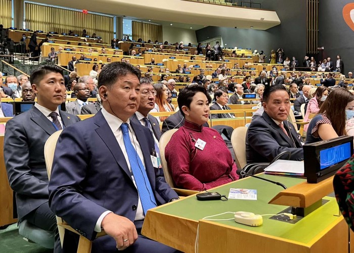 Монгол Улсын Ерөнхийлөгч У.Хүрэлсүх НҮБ-ын Ерөнхий Ассамблейн 77 дугаар чуулганы Ерөнхий санал шүүмжлэлийн нээлтэд оролцлоо