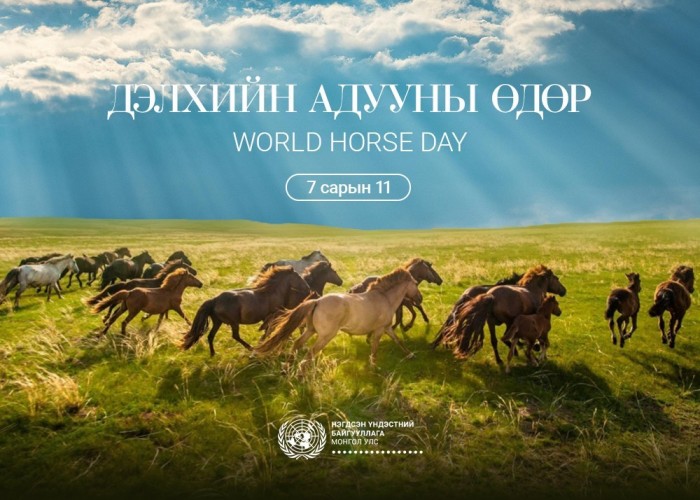 "Дэлхийн адууны өдрийн тухай" тогтоолд дэлхийн 56 улс нэгдэн оржээ