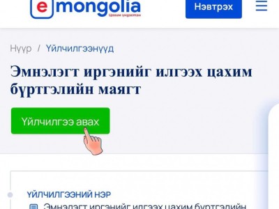 13А маягтыг E-Mongolia-гаас авах заавар