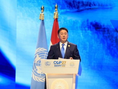 Монгол Улсын Ерөнхийлөгч У.Хүрэлсүх: 2050 он гэхэд хүлэмжийн хийн ялгарал болон шингээлтийн зөрүүг тэглэх зорилт тавьж байна