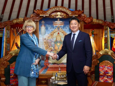Монгол Улсын Ерөнхийлөгч У.Хүрэлсүхэд Европын аюулгүй байдал, хамтын ажиллагааны байгууллагын Ерөнхий нарийн бичгийн дарга бараалхав