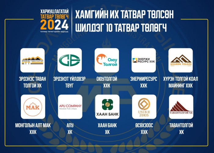 Эрдэнэс Тавантолгой” ХК татвар төлөлтөөр тэргүүллээ